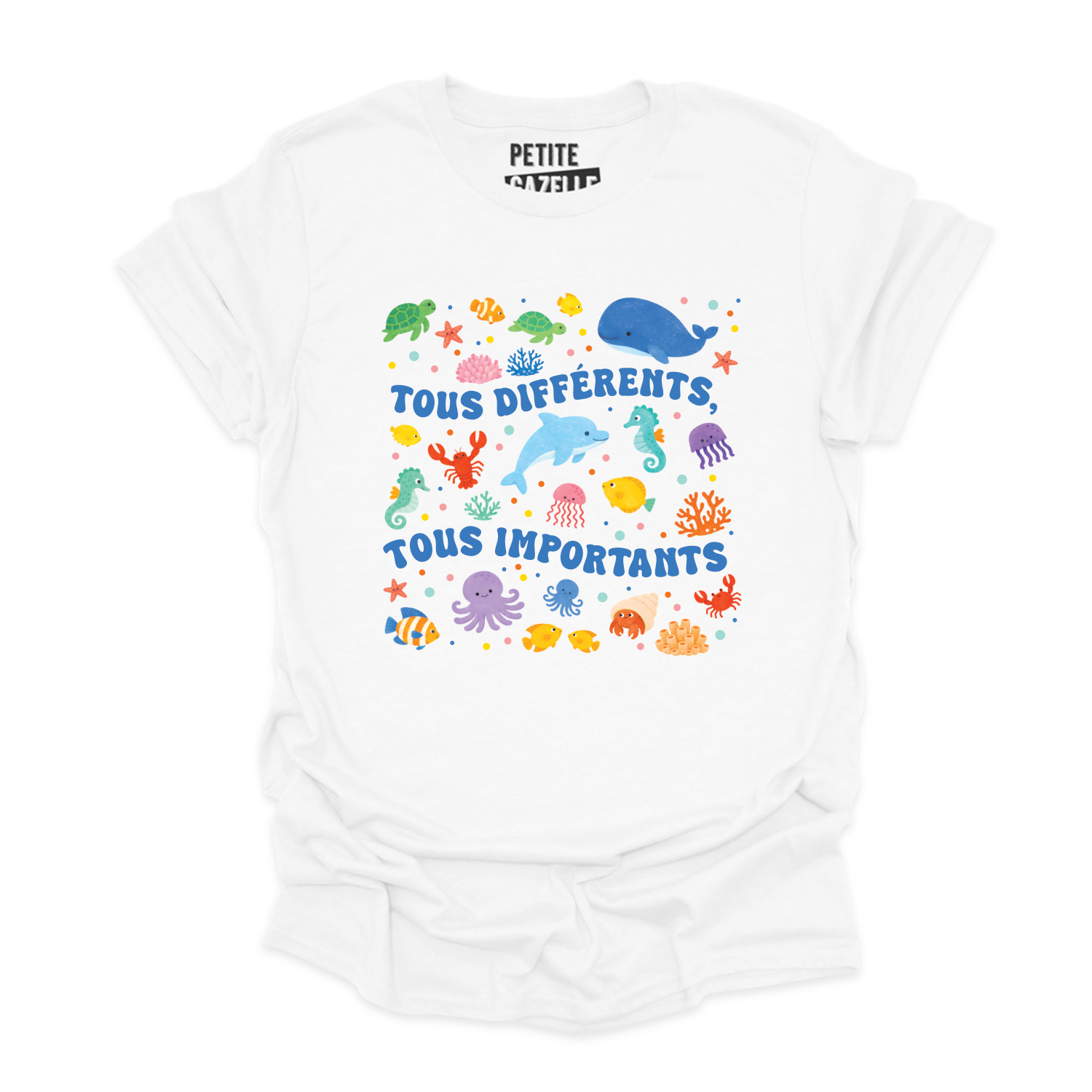 T-SHIRT COL ROND | Tous différents, tous importants