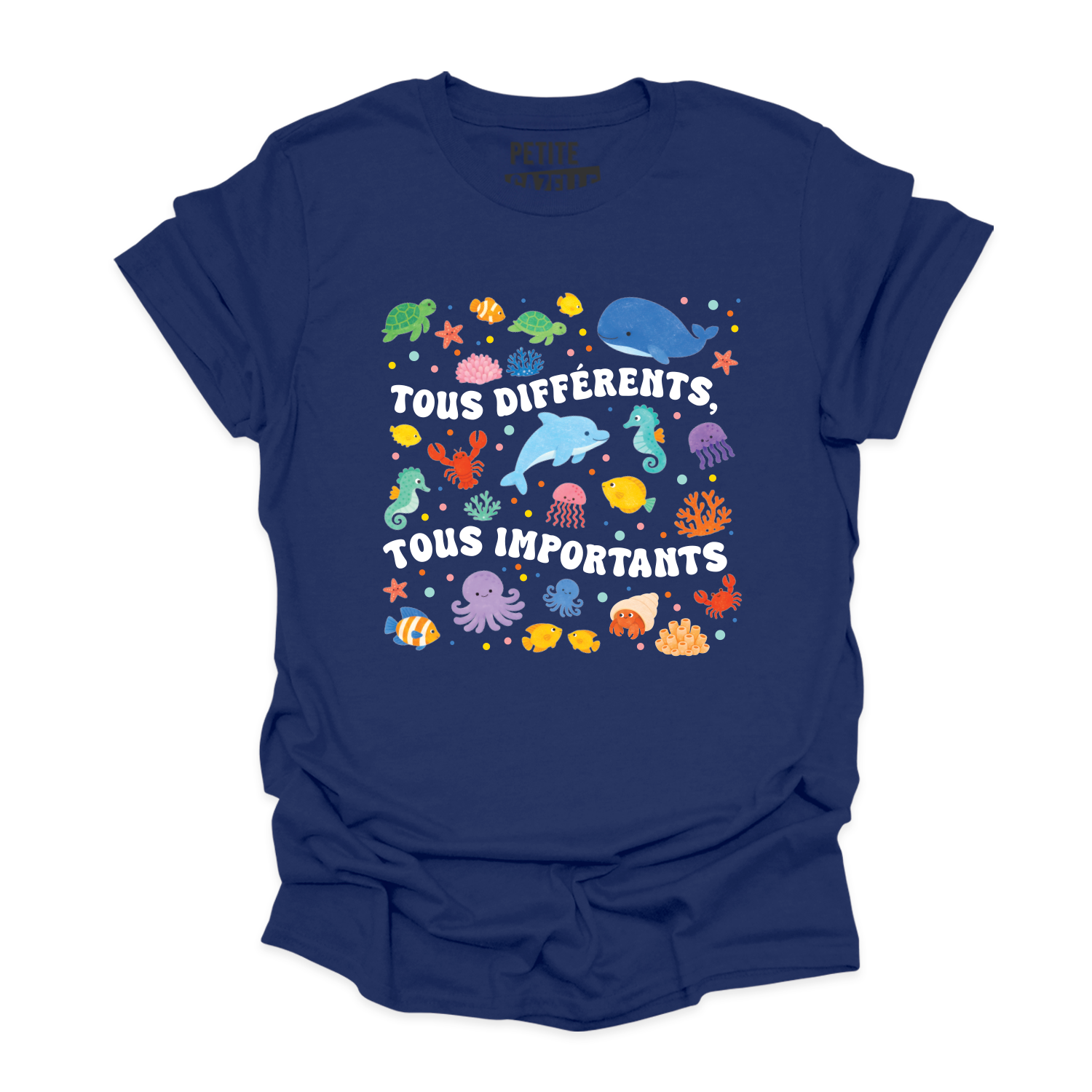 T-SHIRT COL ROND | Tous différents, tous importants