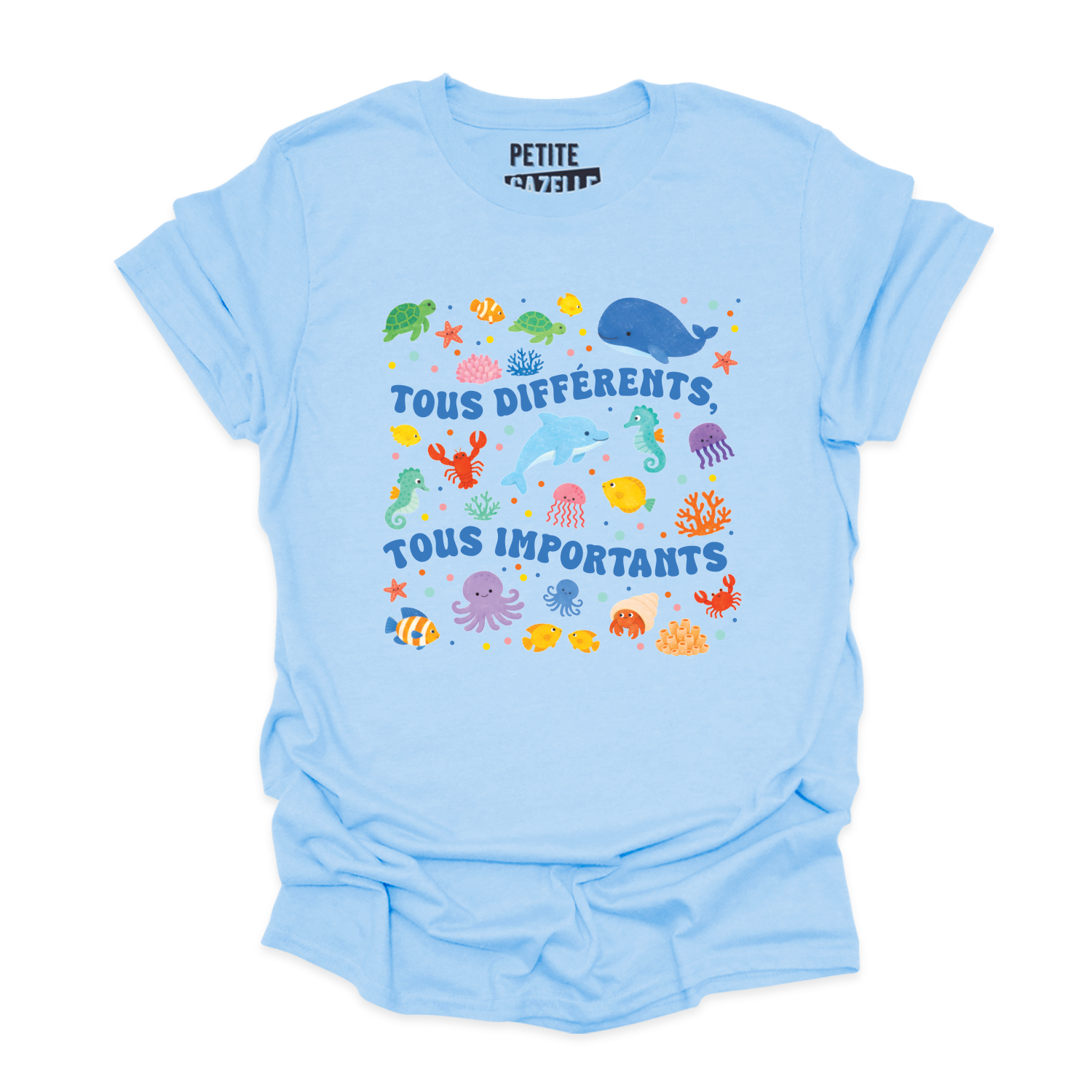 T-SHIRT COL ROND | Tous différents, tous importants
