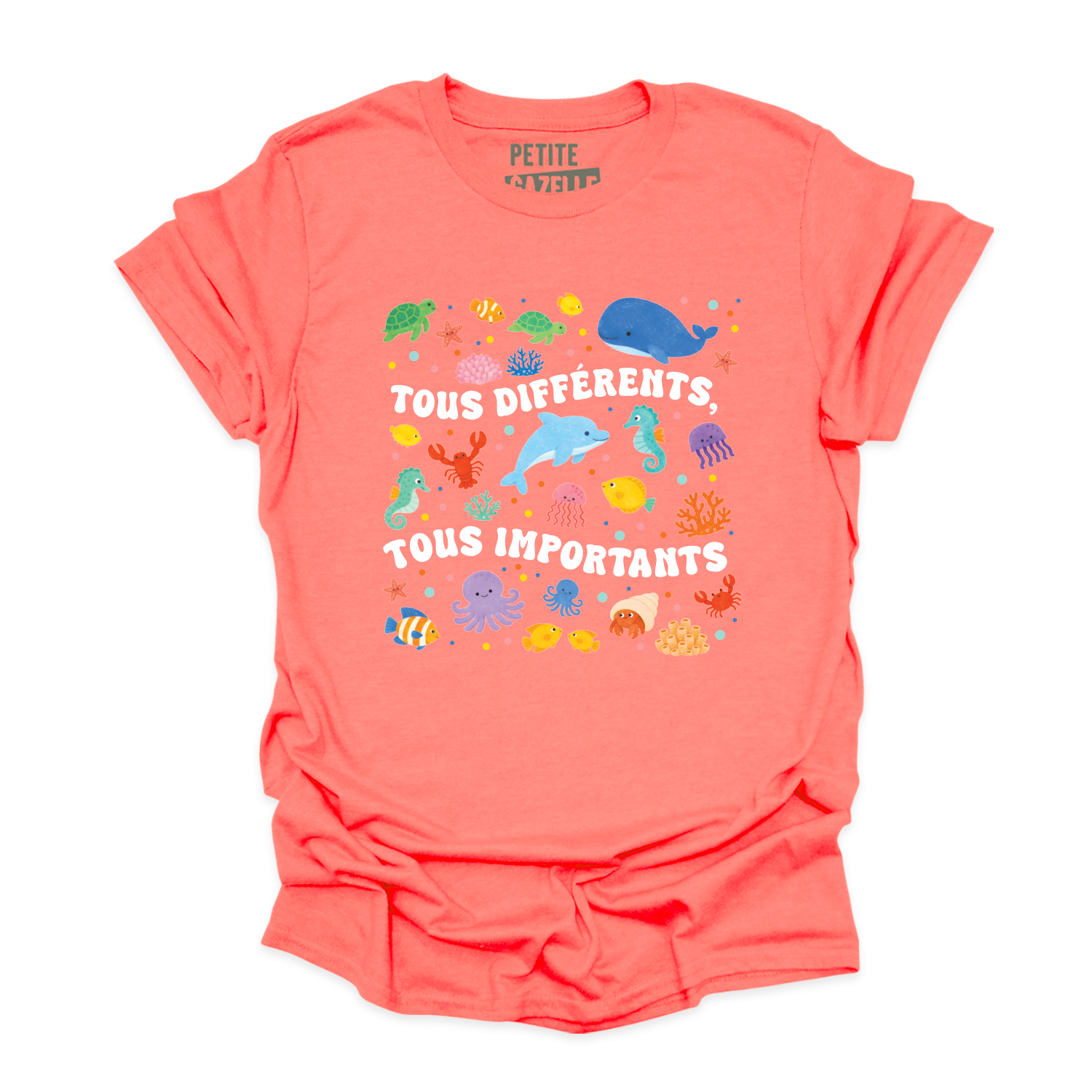 T-SHIRT COL ROND | Tous différents, tous importants