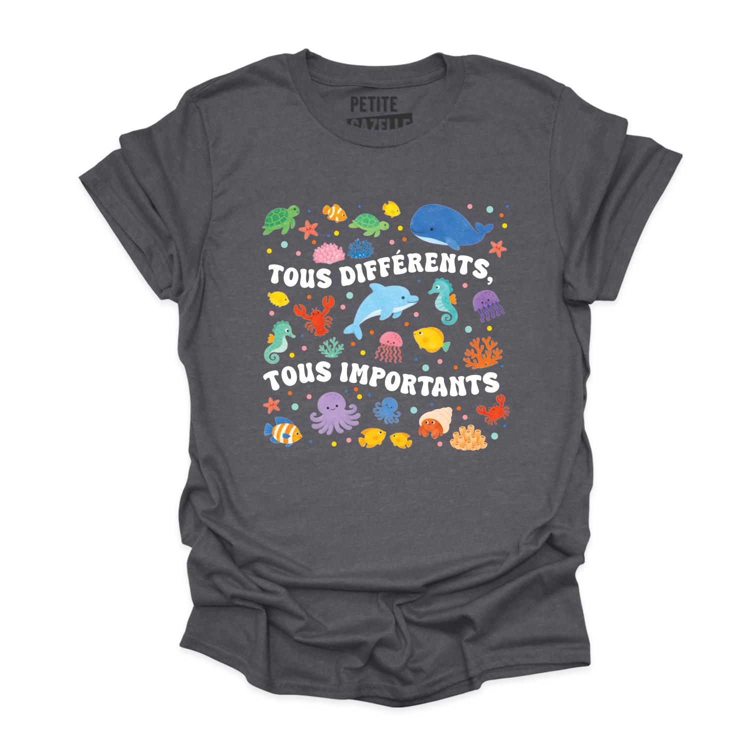T-SHIRT COL ROND | Tous différents, tous importants