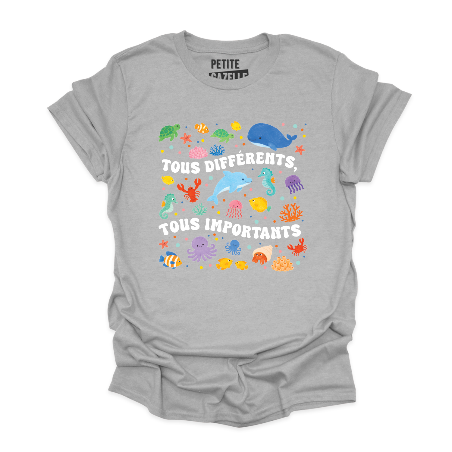 T-SHIRT COL ROND | Tous différents, tous importants