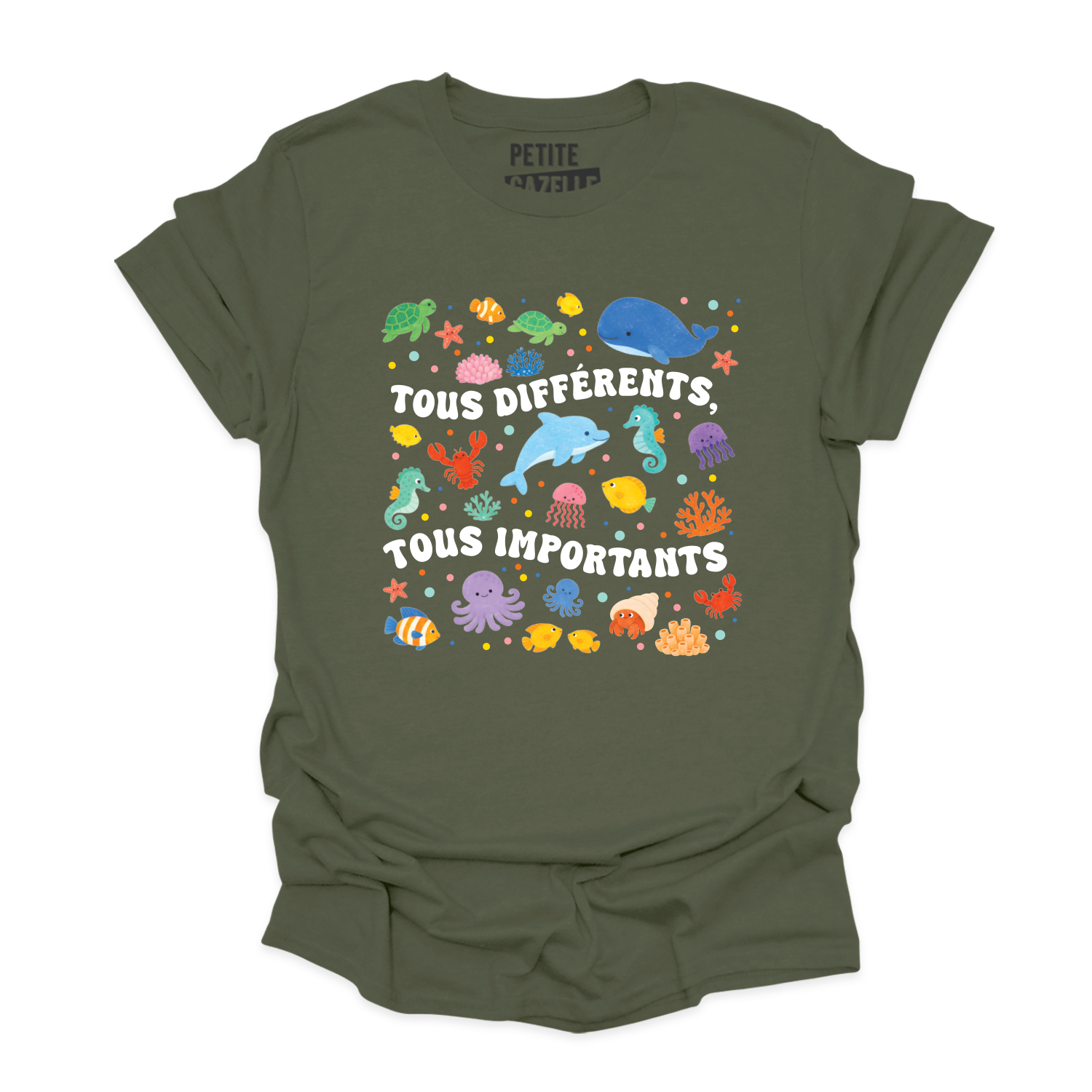 T-SHIRT COL ROND | Tous différents, tous importants