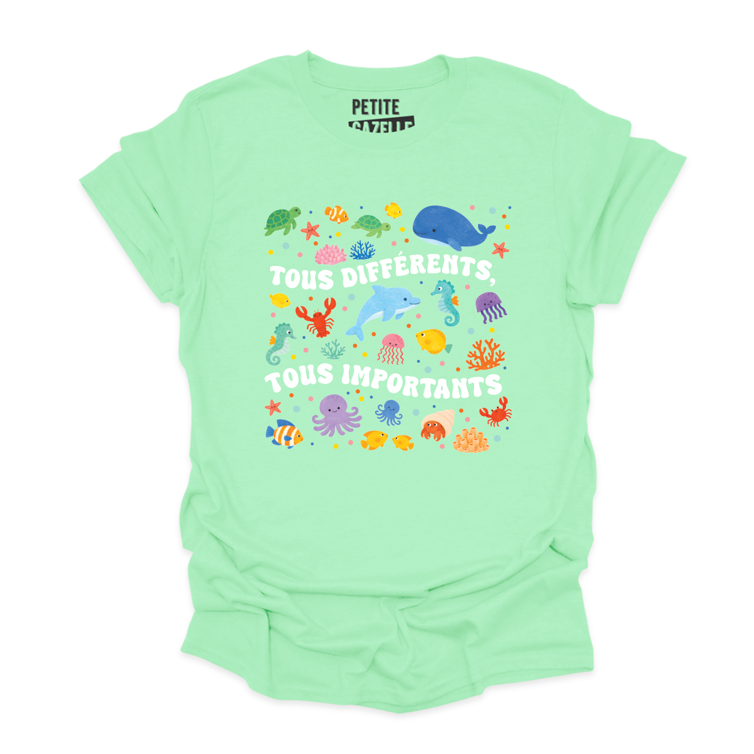 T-SHIRT COL ROND | Tous différents, tous importants
