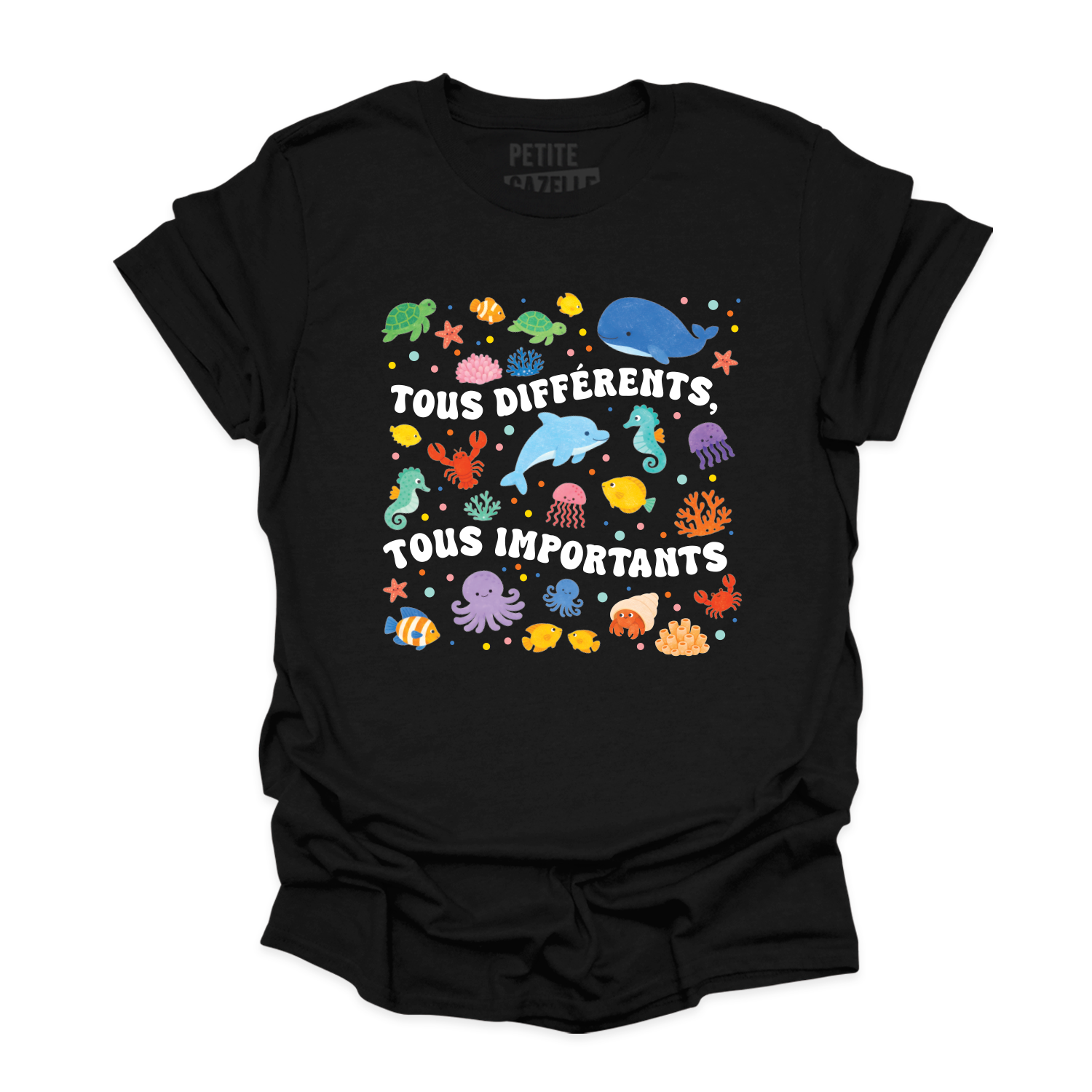 T-SHIRT COL ROND | Tous différents, tous importants