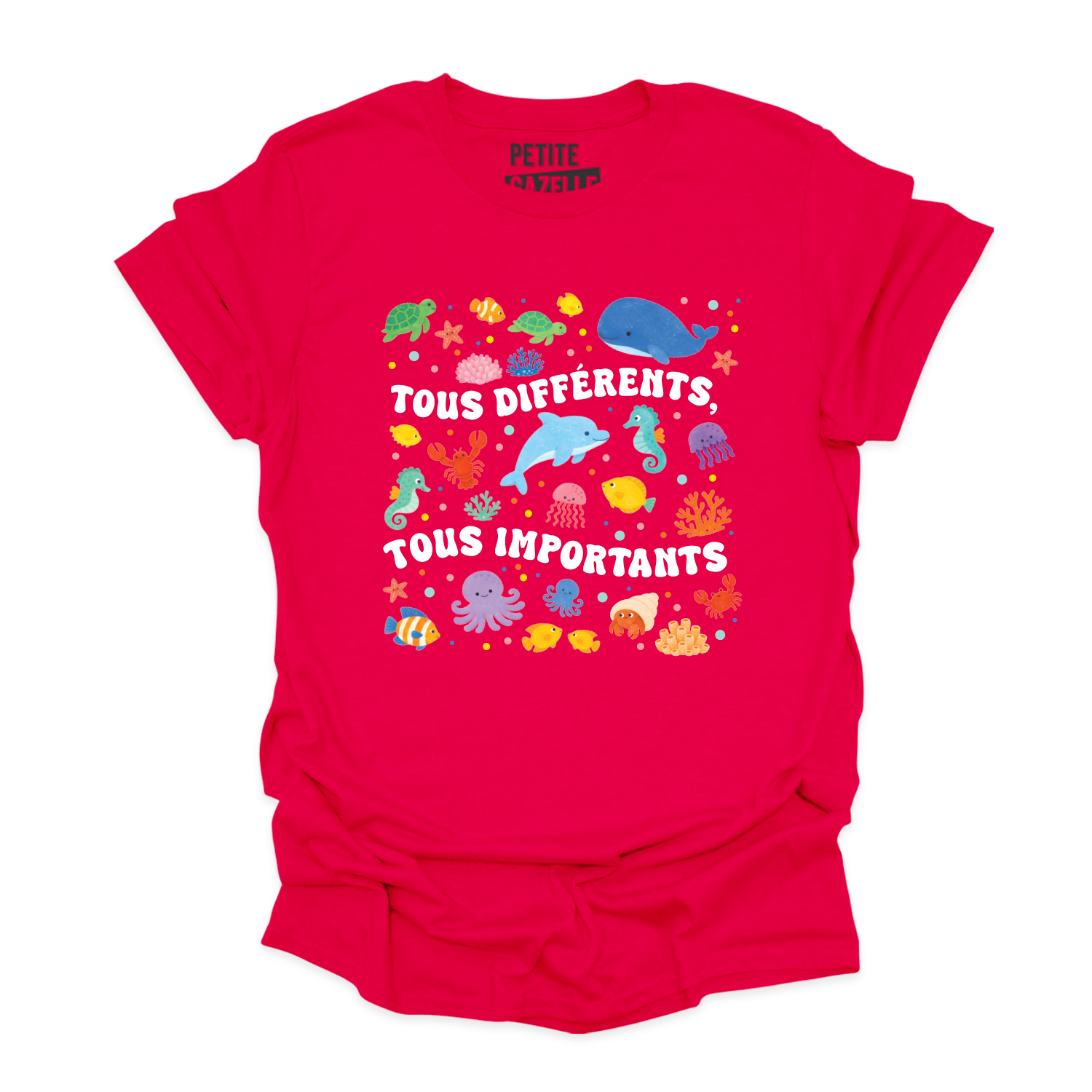 T-SHIRT COL ROND | Tous différents, tous importants