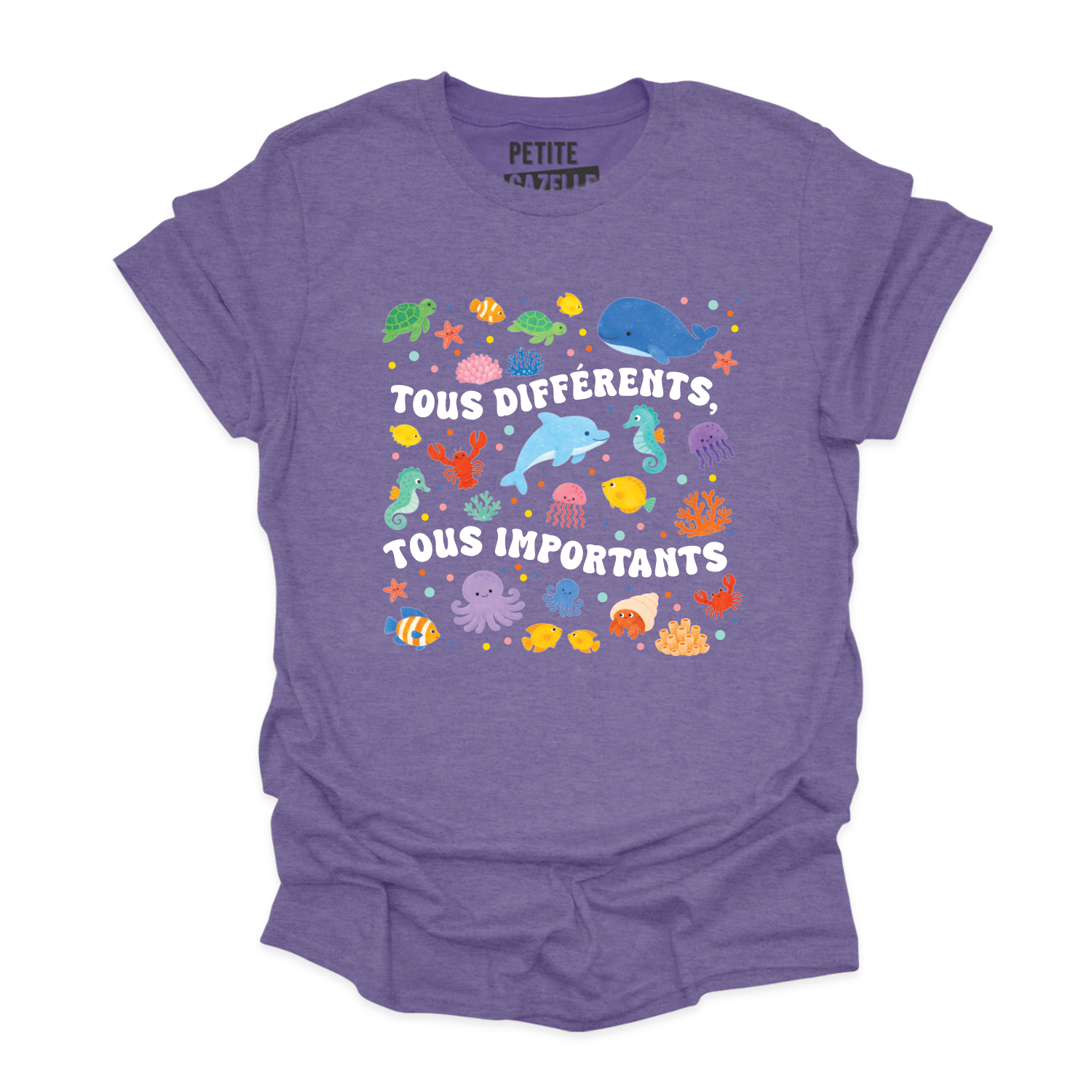 T-SHIRT COL ROND | Tous différents, tous importants