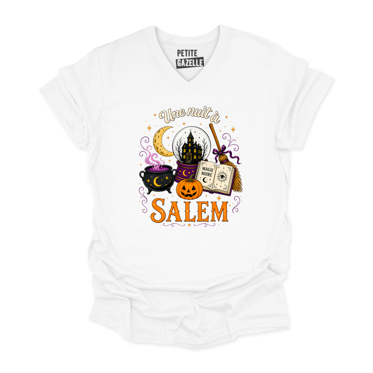 TSHIRT COL en V | Une nuit à Salem