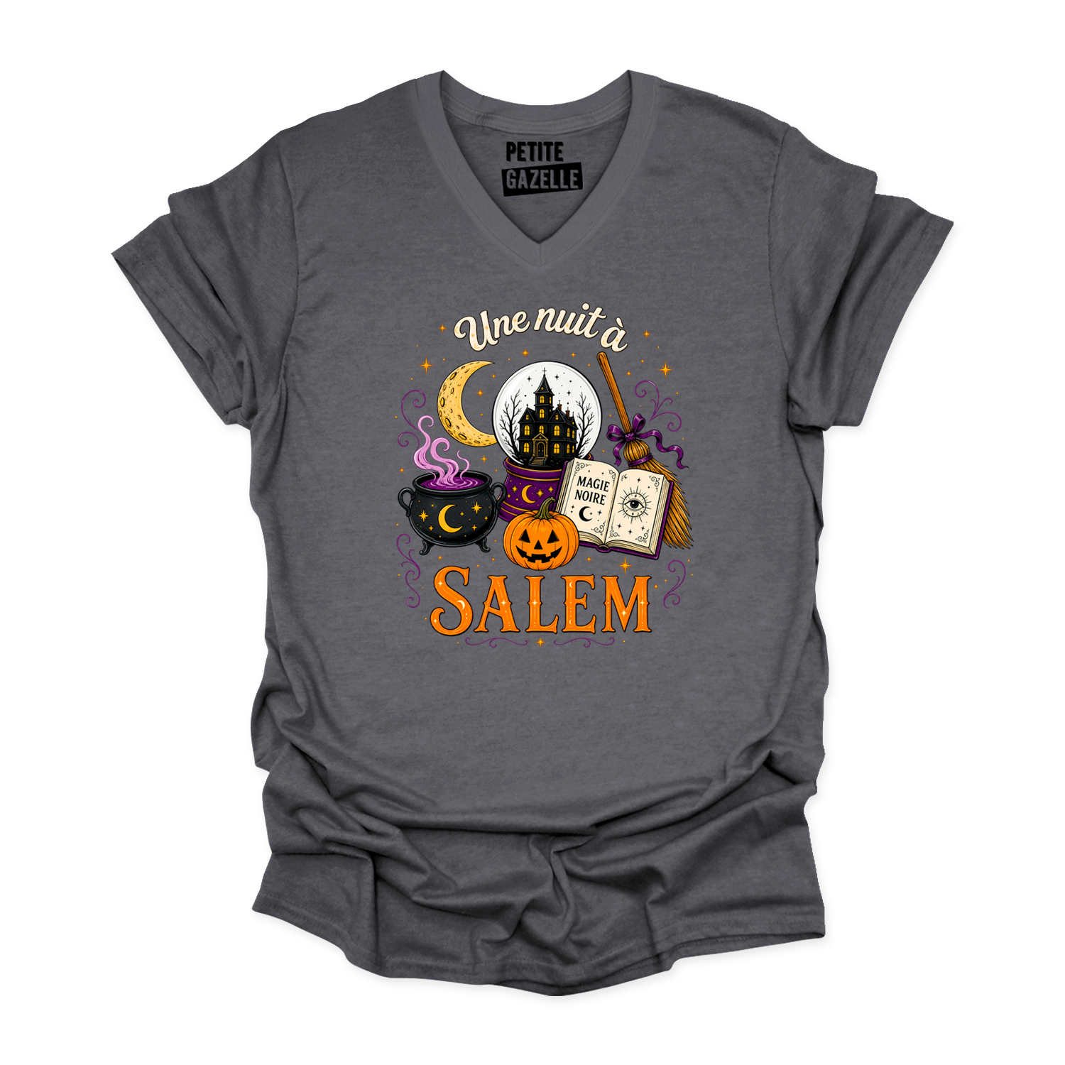 TSHIRT COL en V | Une nuit à Salem