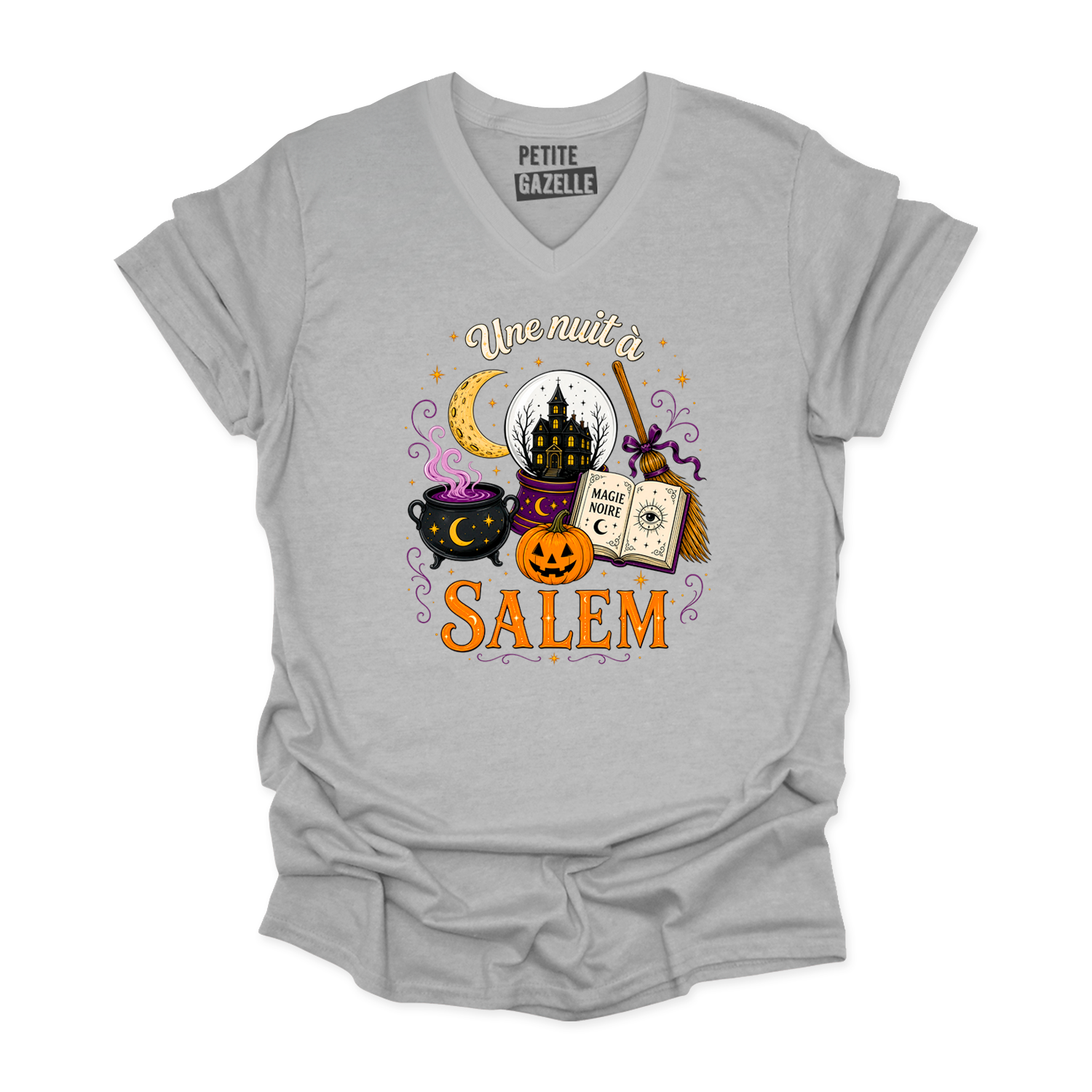 TSHIRT COL en V | Une nuit à Salem