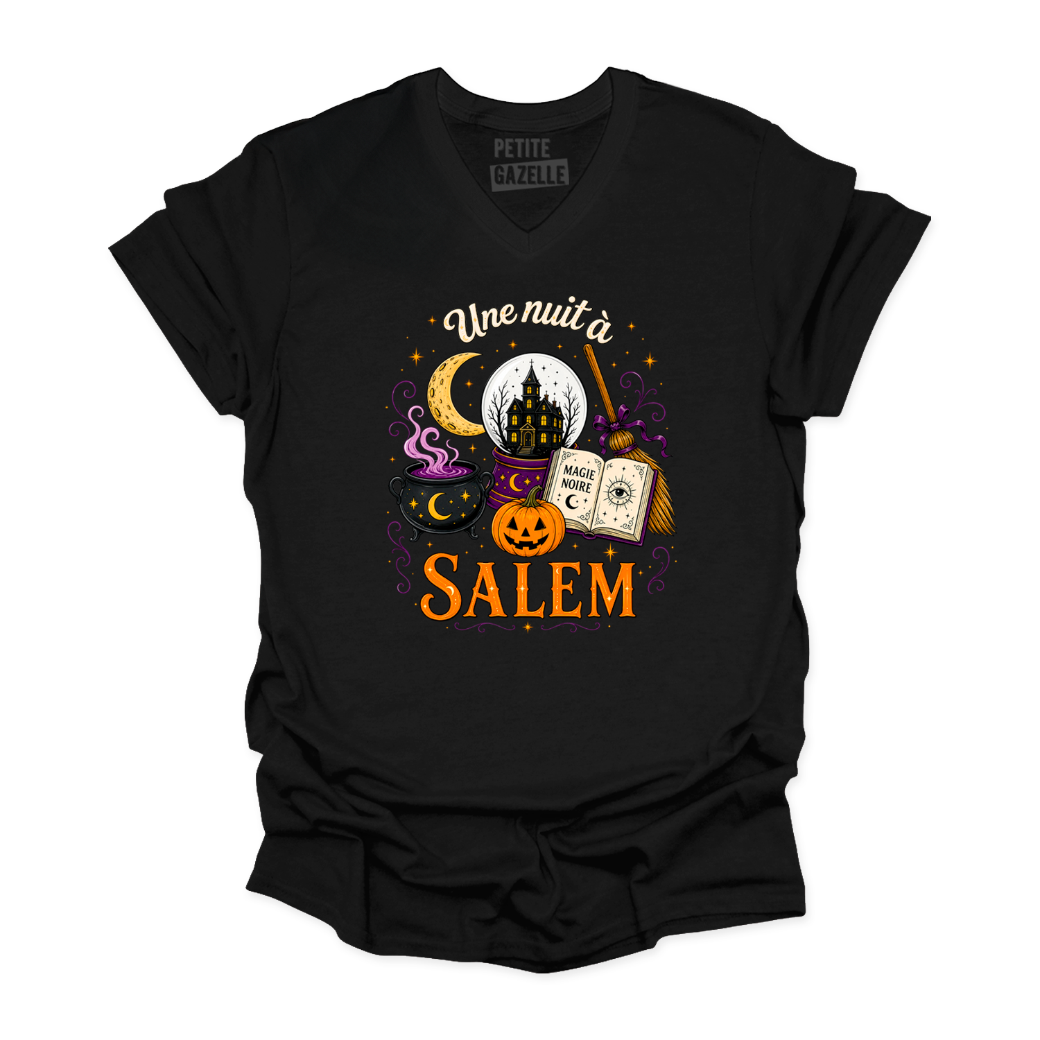 TSHIRT COL en V | Une nuit à Salem