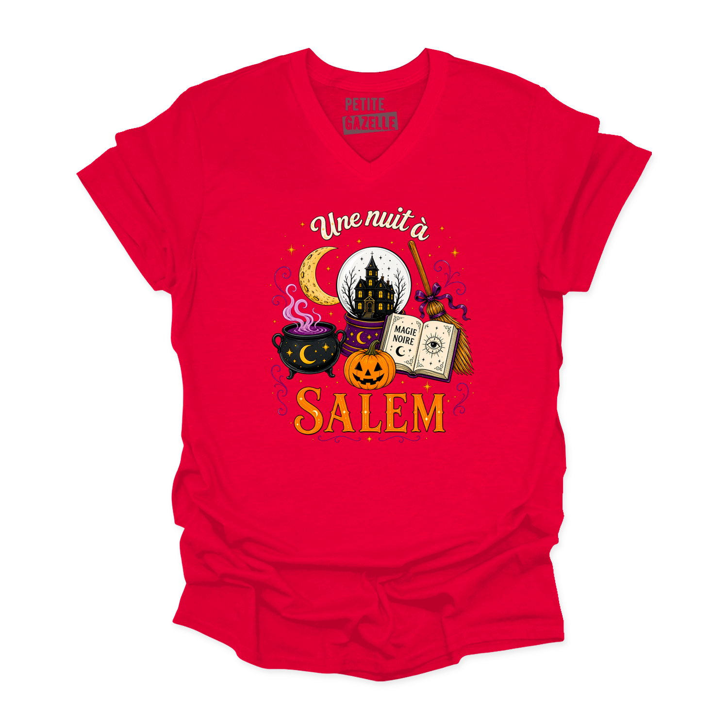 TSHIRT COL en V | Une nuit à Salem