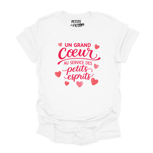 T-SHIRT COL ROND | Un grand coeur au service des petits esprits
