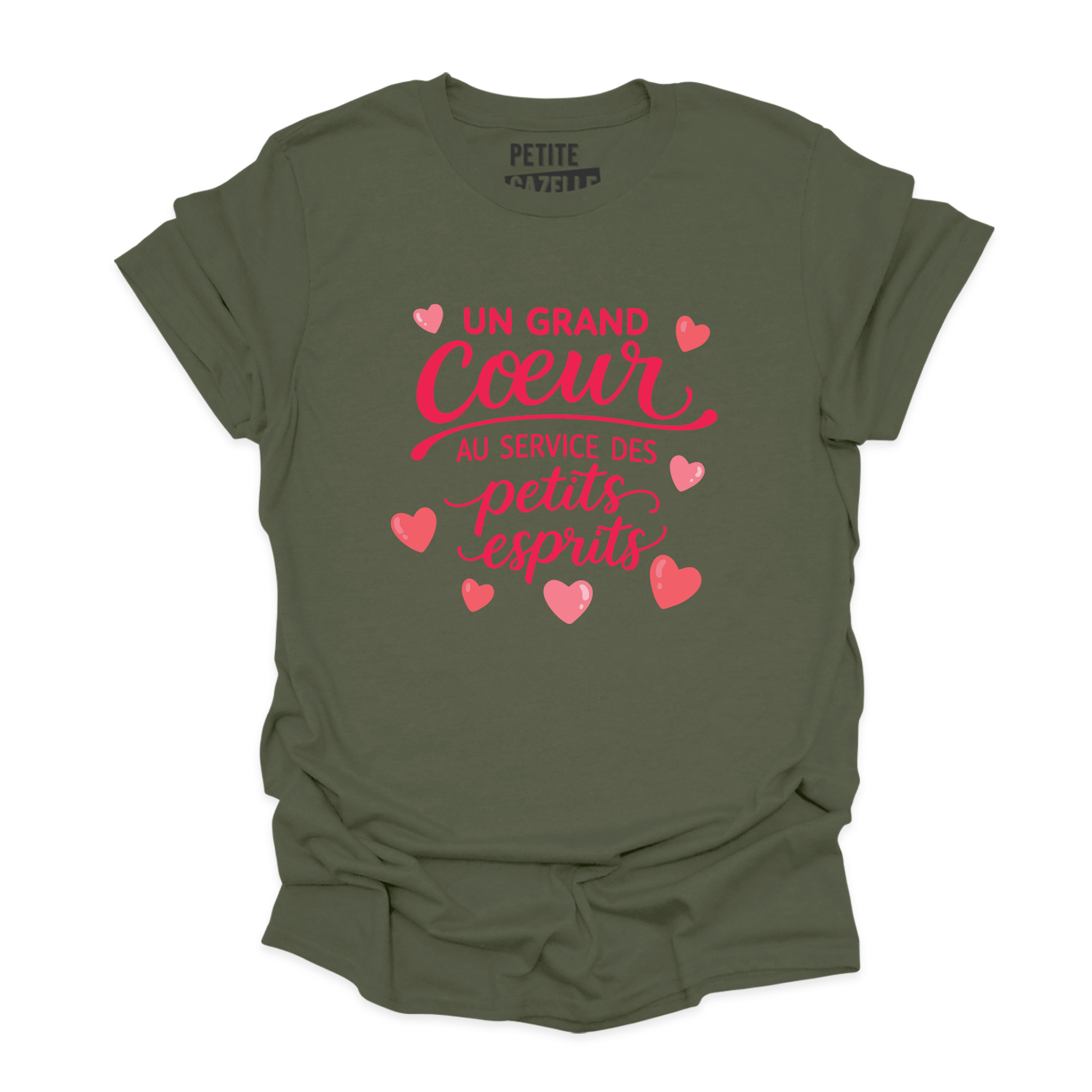 T-SHIRT COL ROND | Un grand coeur au service des petits esprits
