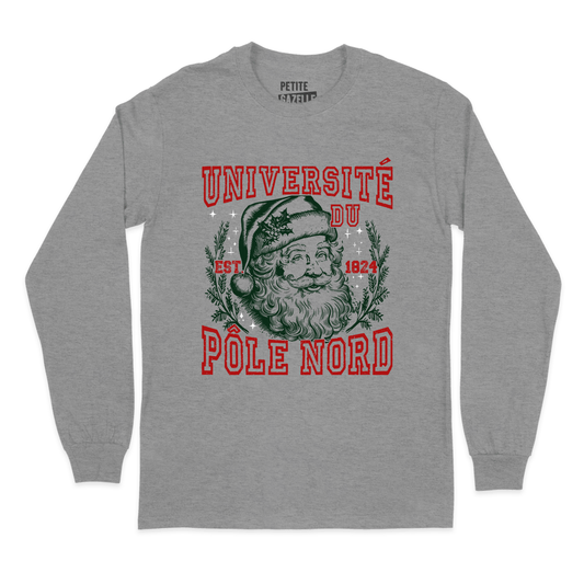 T - SHIRT À MANCHES LONGUES | Université du Pôle Nord - T-Shirt à manches longues - Petite Gazelle Atelier