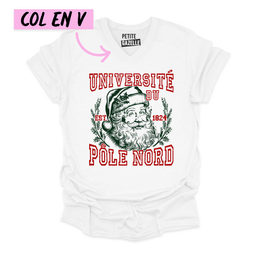 TSHIRT COL en V | Université du Pôle Nord