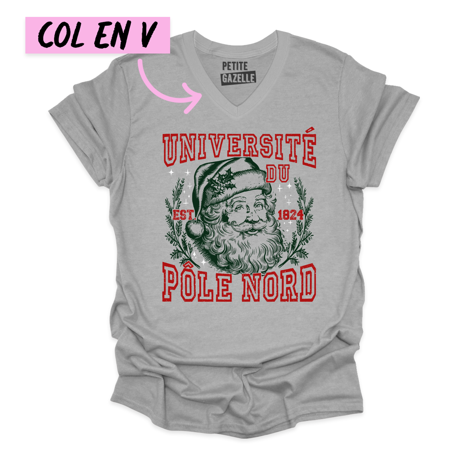 TSHIRT COL en V | Université du Pôle Nord