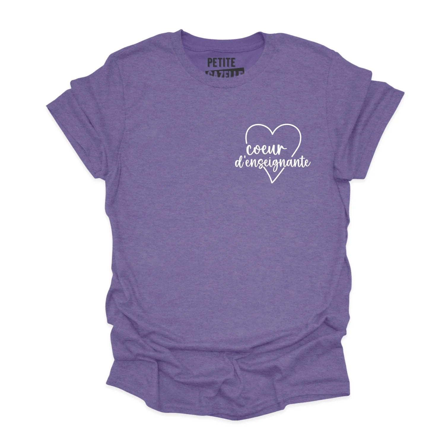 T-SHIRT COL ROND | Coeur d'enseignante