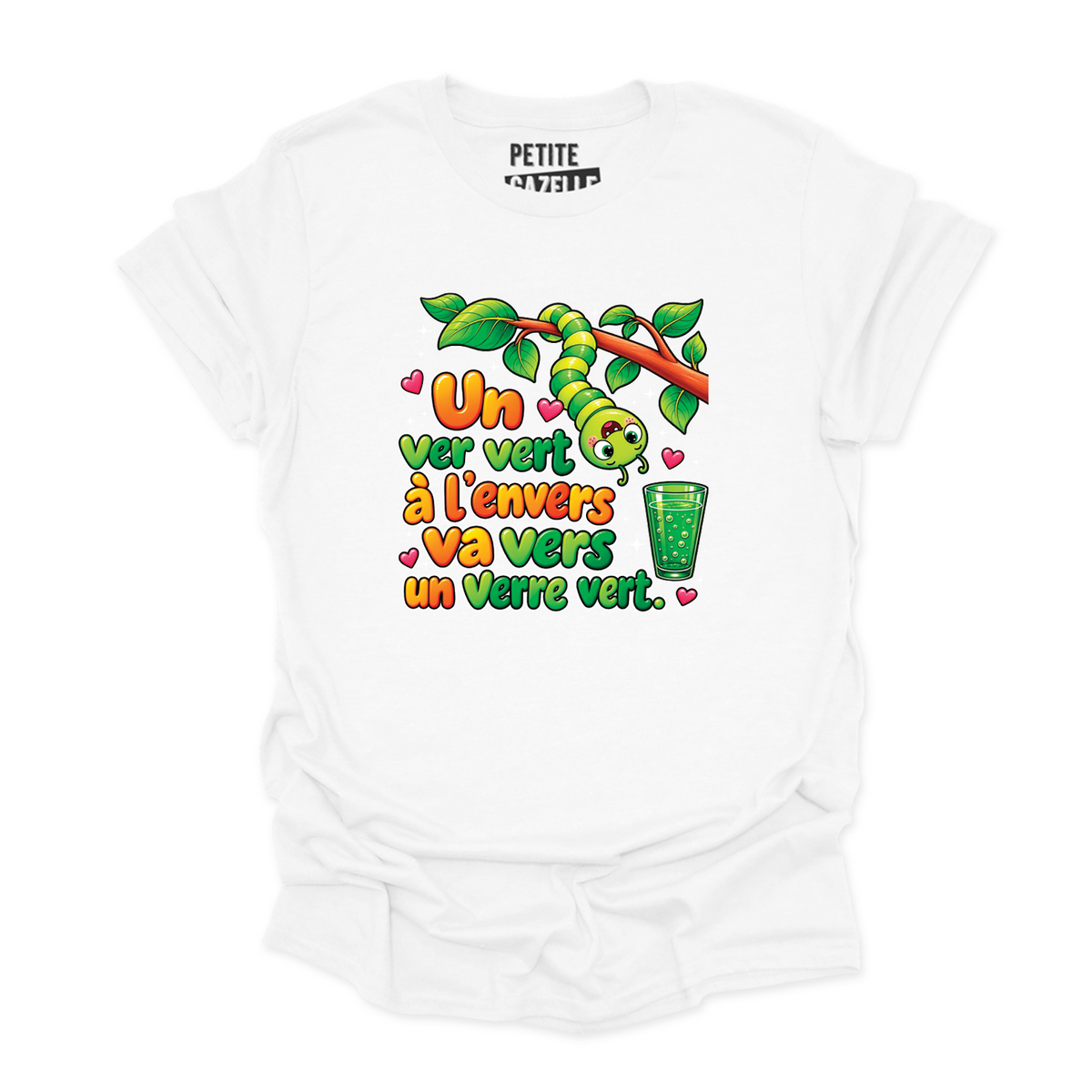 T-SHIRT COL ROND | Un ver vert