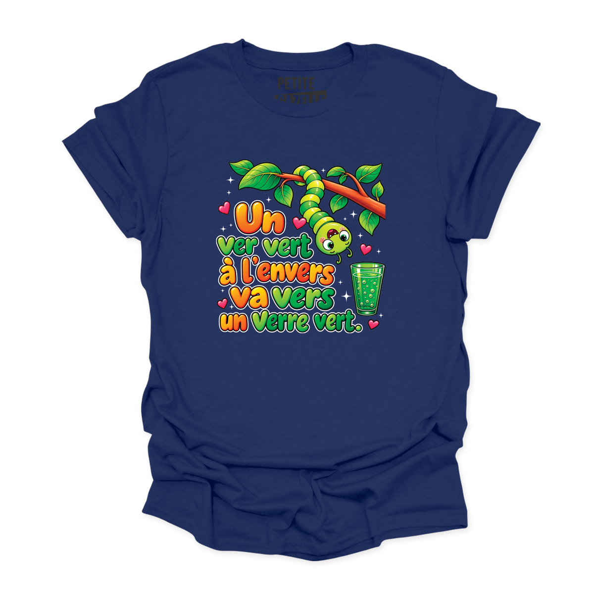T-SHIRT COL ROND | Un ver vert