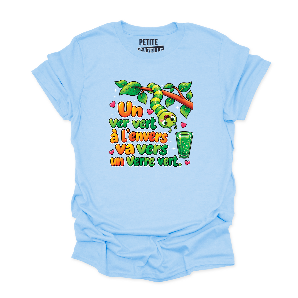 T-SHIRT COL ROND | Un ver vert