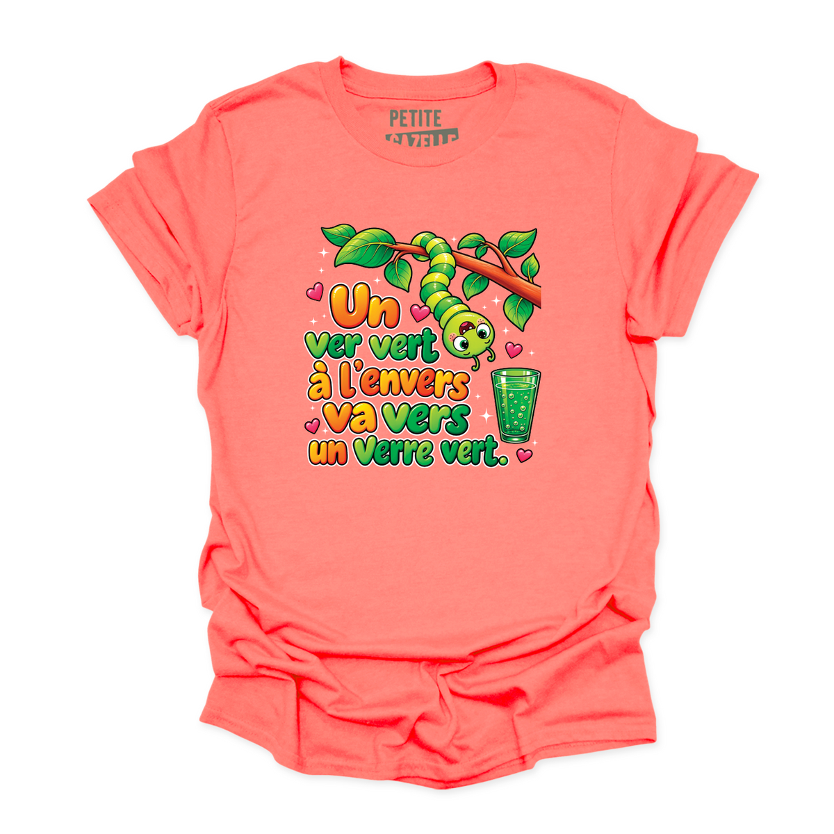 T-SHIRT COL ROND | Un ver vert