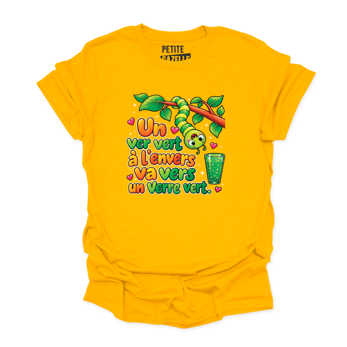 T-SHIRT COL ROND | Un ver vert