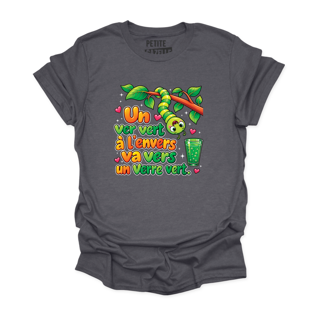 T-SHIRT COL ROND | Un ver vert