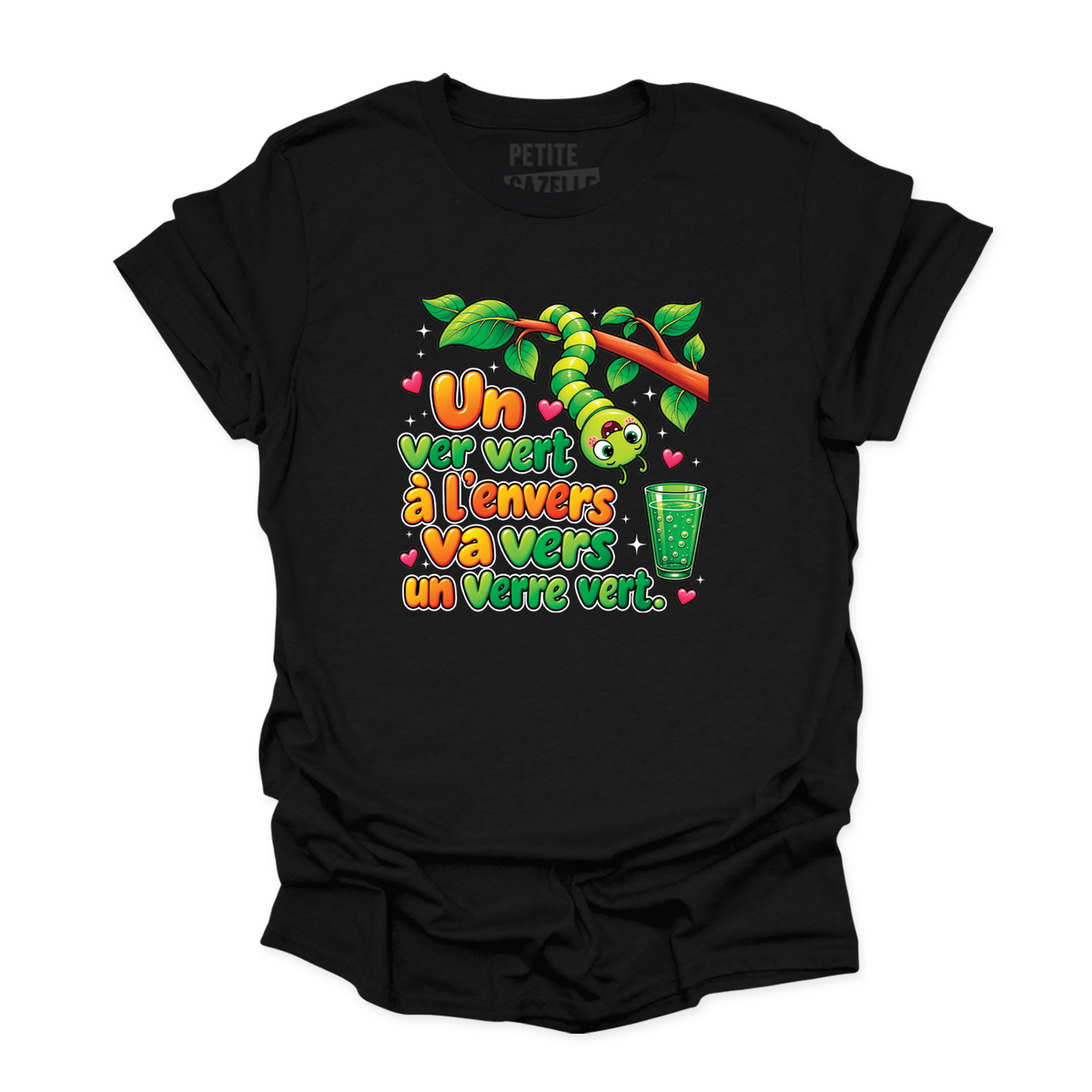 T-SHIRT COL ROND | Un ver vert