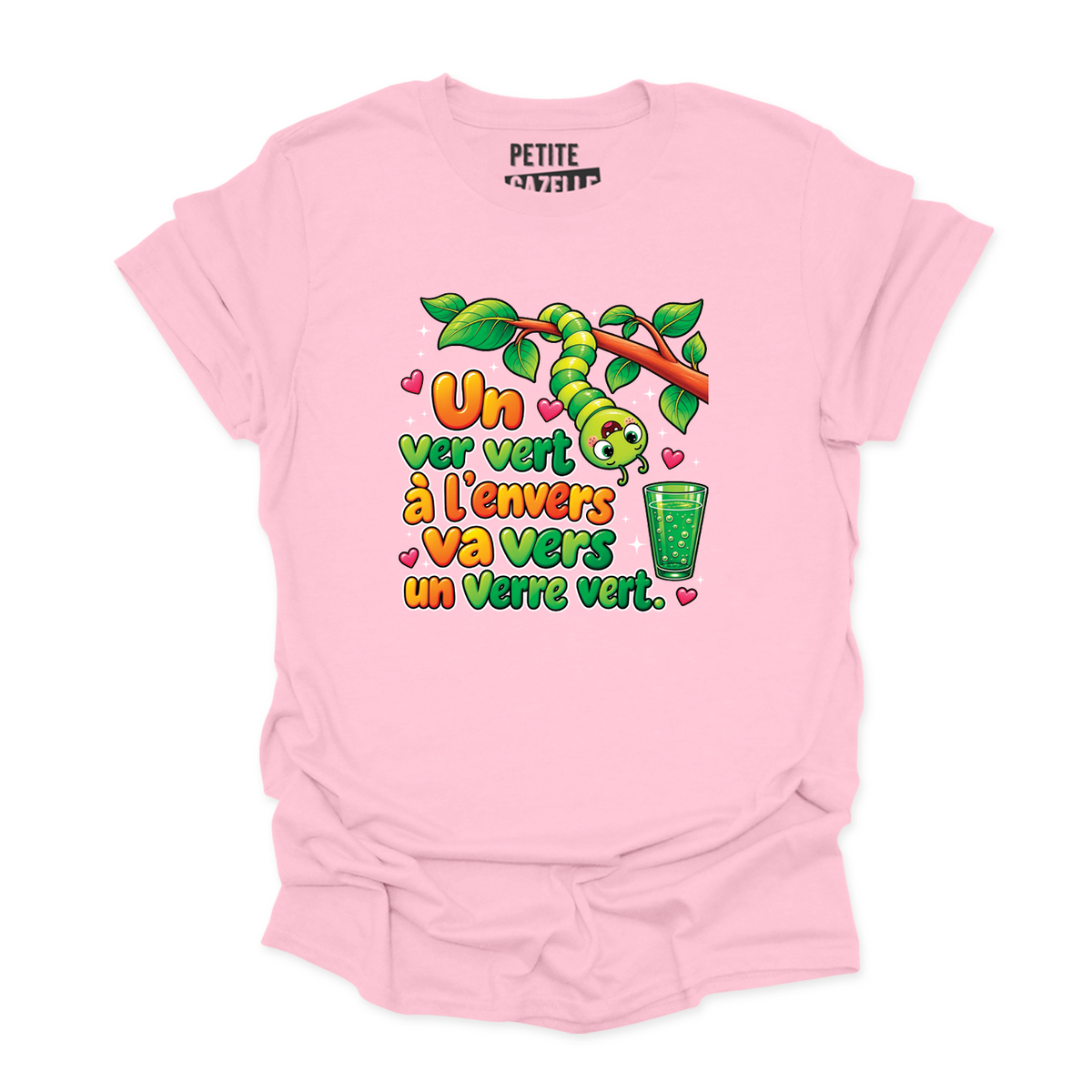 T-SHIRT COL ROND | Un ver vert