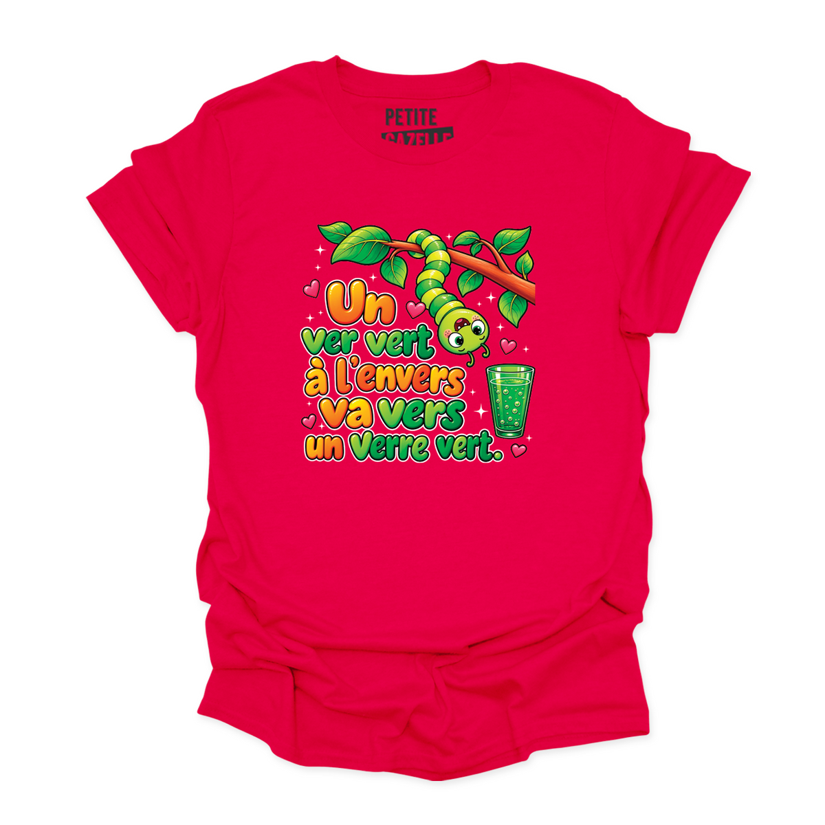 T-SHIRT COL ROND | Un ver vert