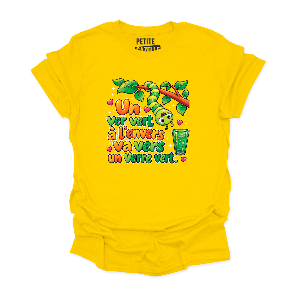 T-SHIRT COL ROND | Un ver vert