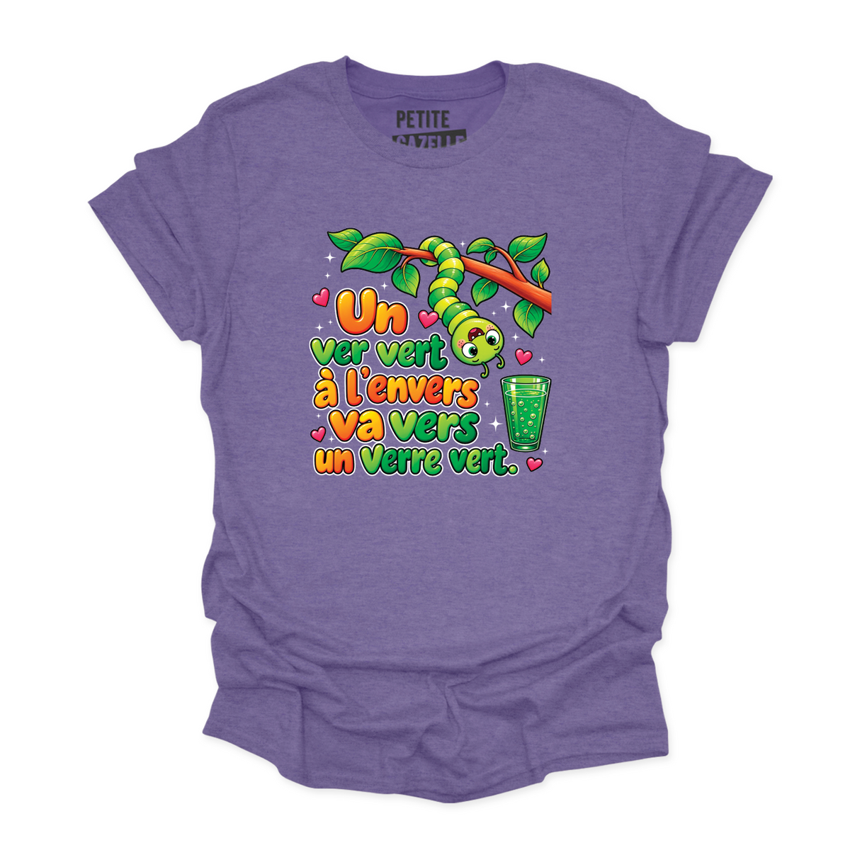 T-SHIRT COL ROND | Un ver vert