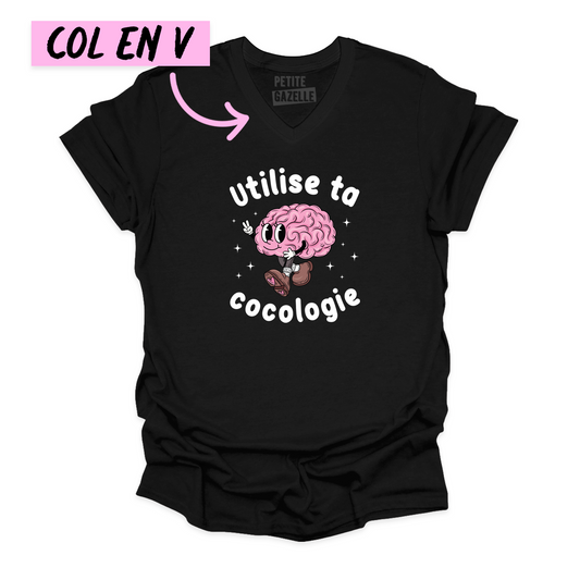 TSHIRT COL en V | Utilise ta cocologie