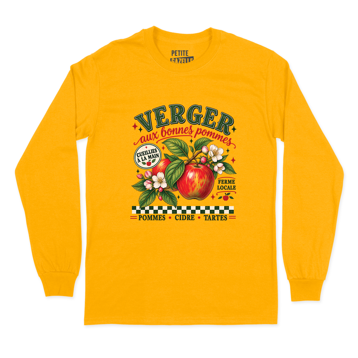 T-SHIRT À MANCHES LONGUES | Verger aux bonnes pommes