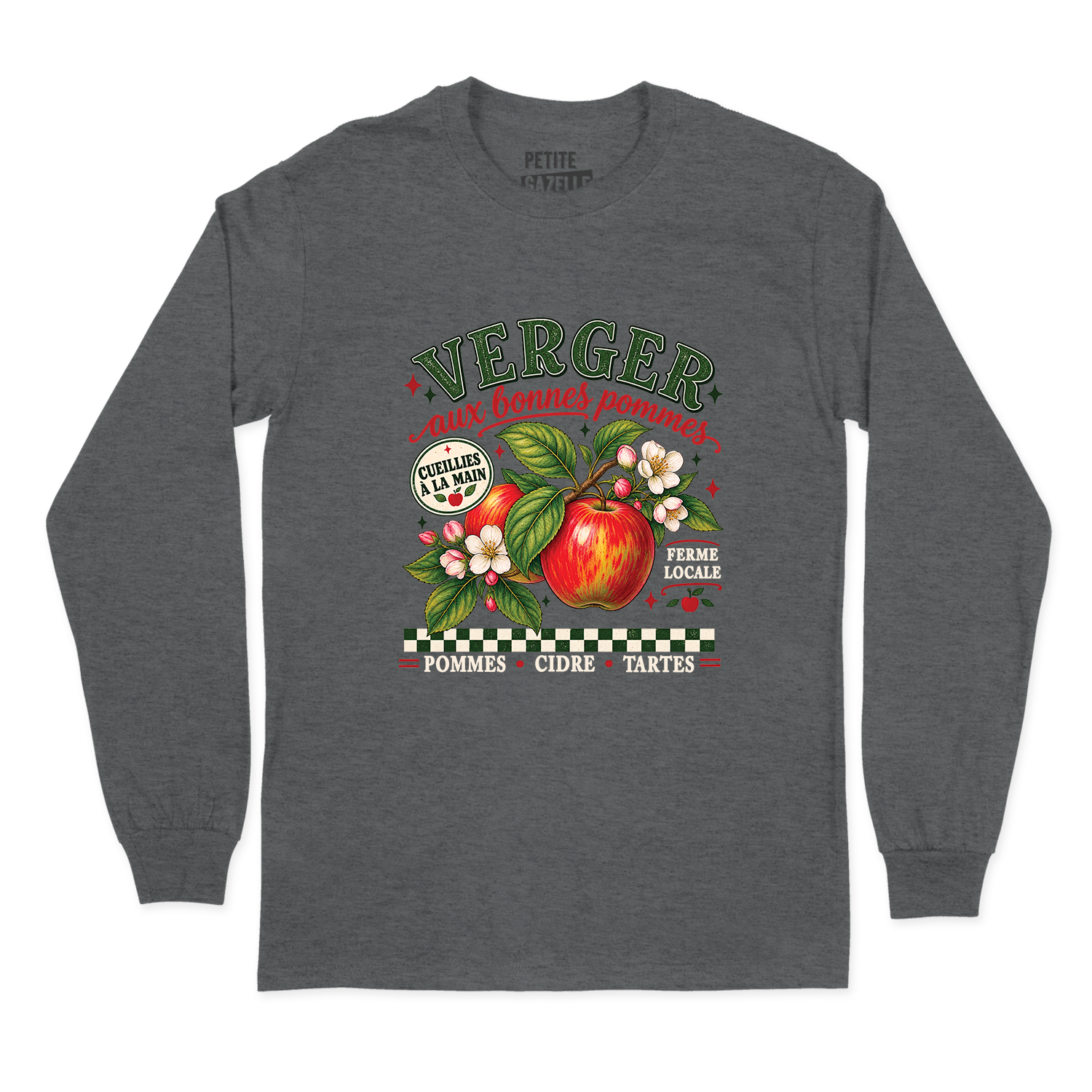 T-SHIRT À MANCHES LONGUES | Verger aux bonnes pommes