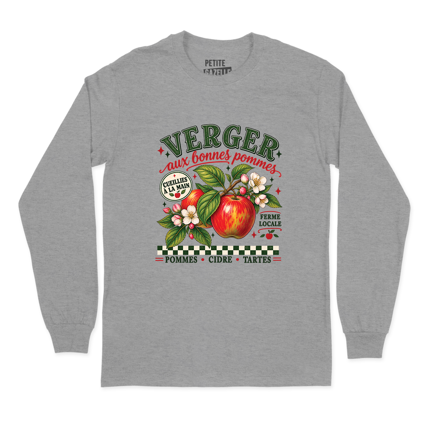T-SHIRT À MANCHES LONGUES | Verger aux bonnes pommes