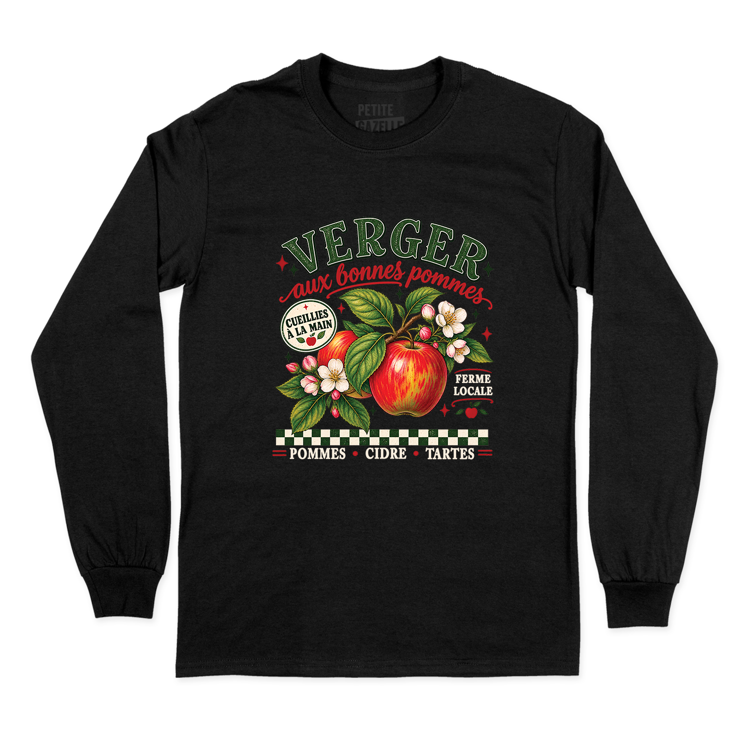 T-SHIRT À MANCHES LONGUES | Verger aux bonnes pommes