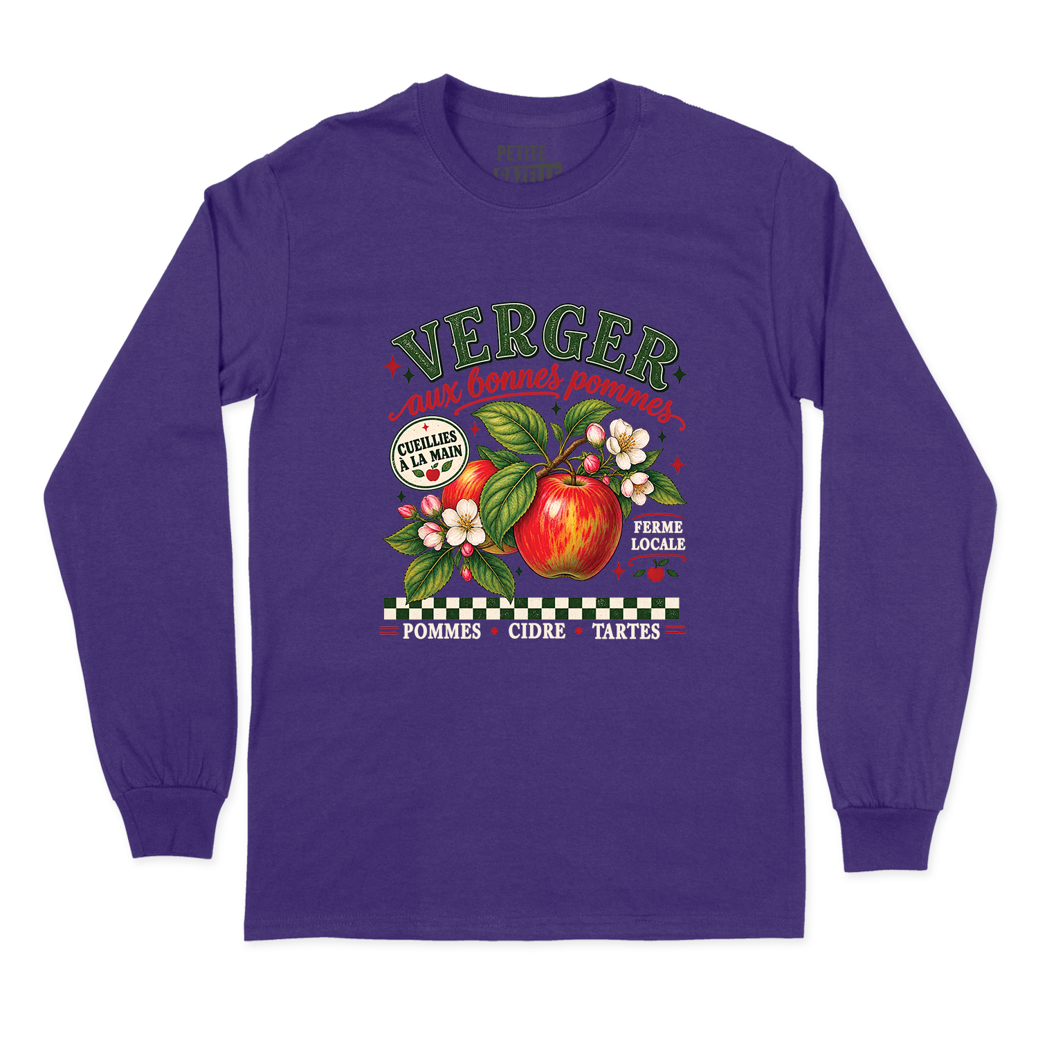 T-SHIRT À MANCHES LONGUES | Verger aux bonnes pommes