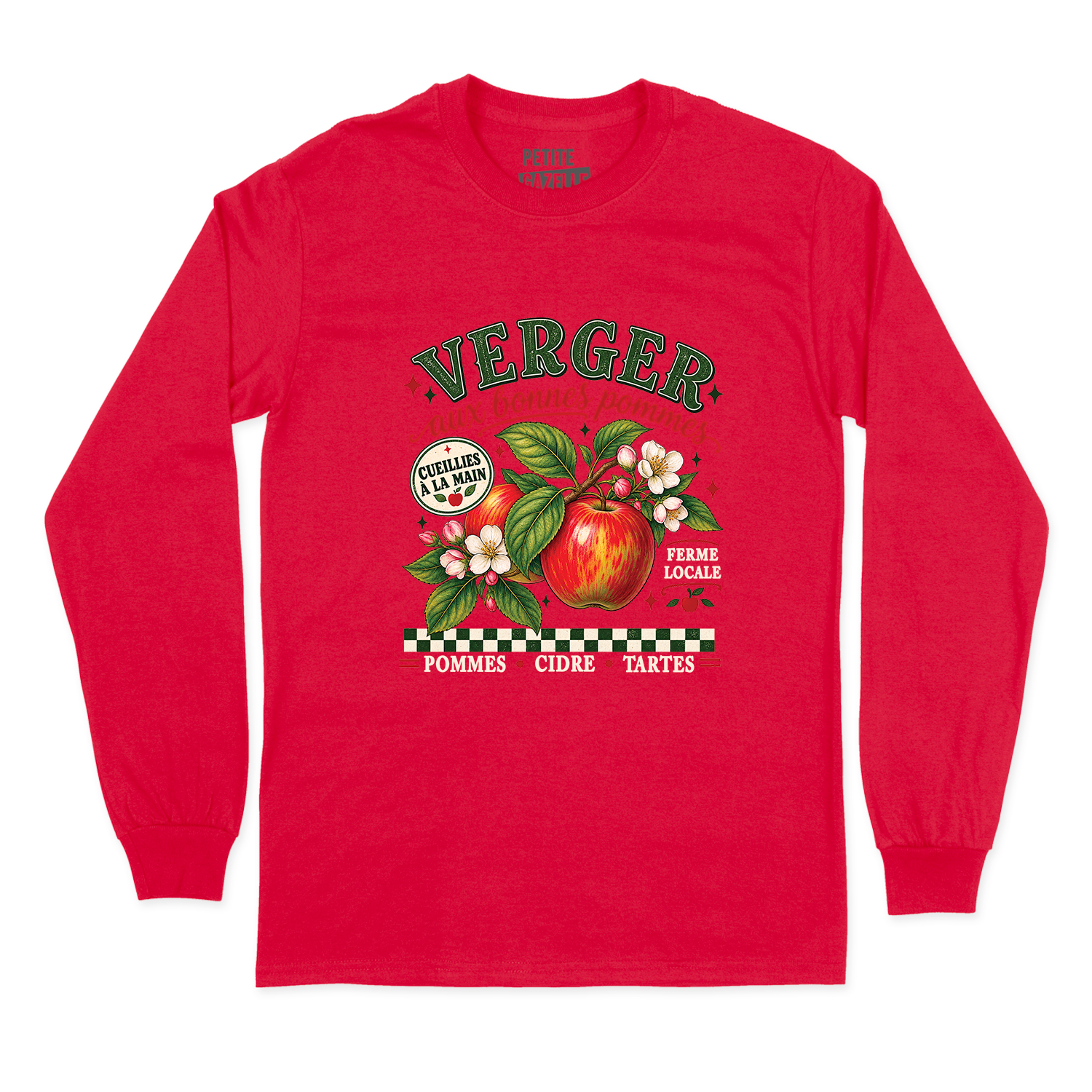 T-SHIRT À MANCHES LONGUES | Verger aux bonnes pommes