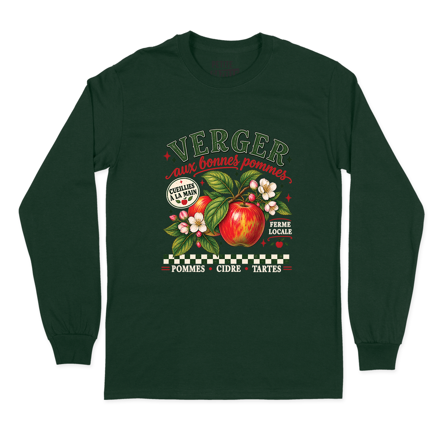 T-SHIRT À MANCHES LONGUES | Verger aux bonnes pommes