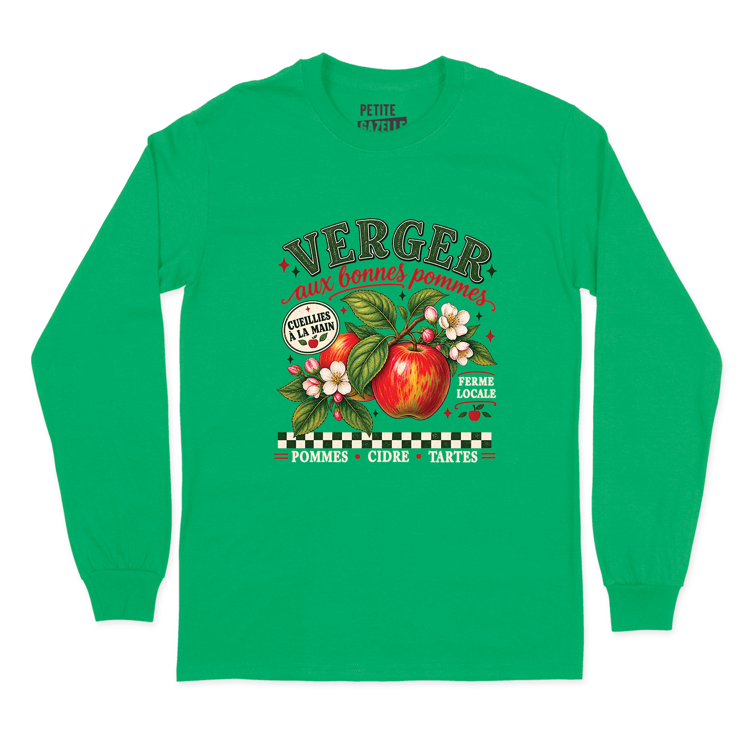 T-SHIRT À MANCHES LONGUES | Verger aux bonnes pommes