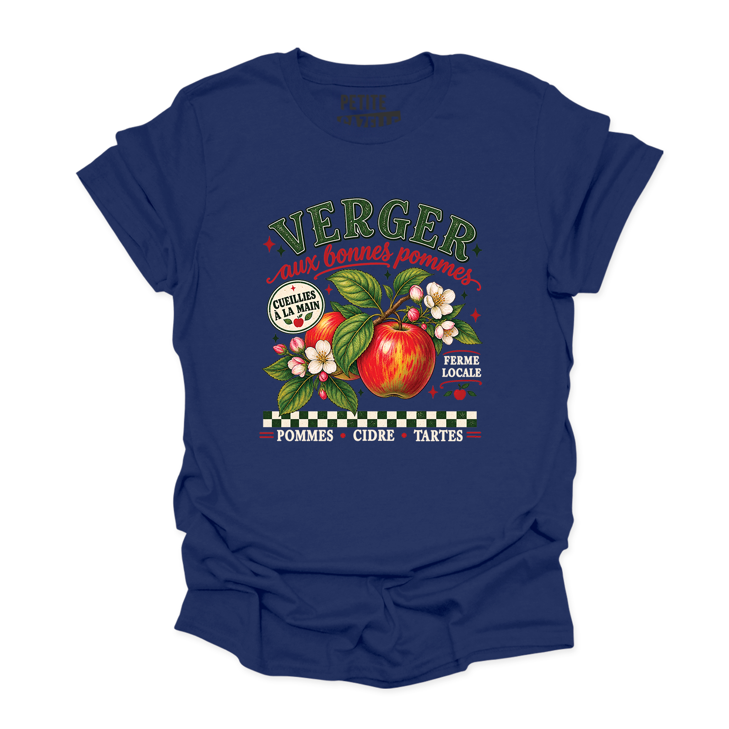 T-SHIRT COL ROND | Verger aux bonnes pommes