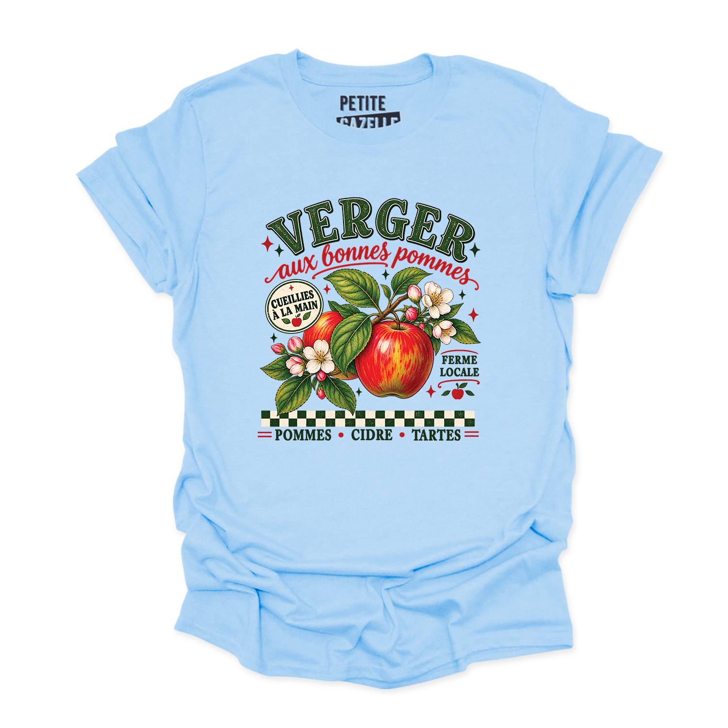 T-SHIRT COL ROND | Verger aux bonnes pommes