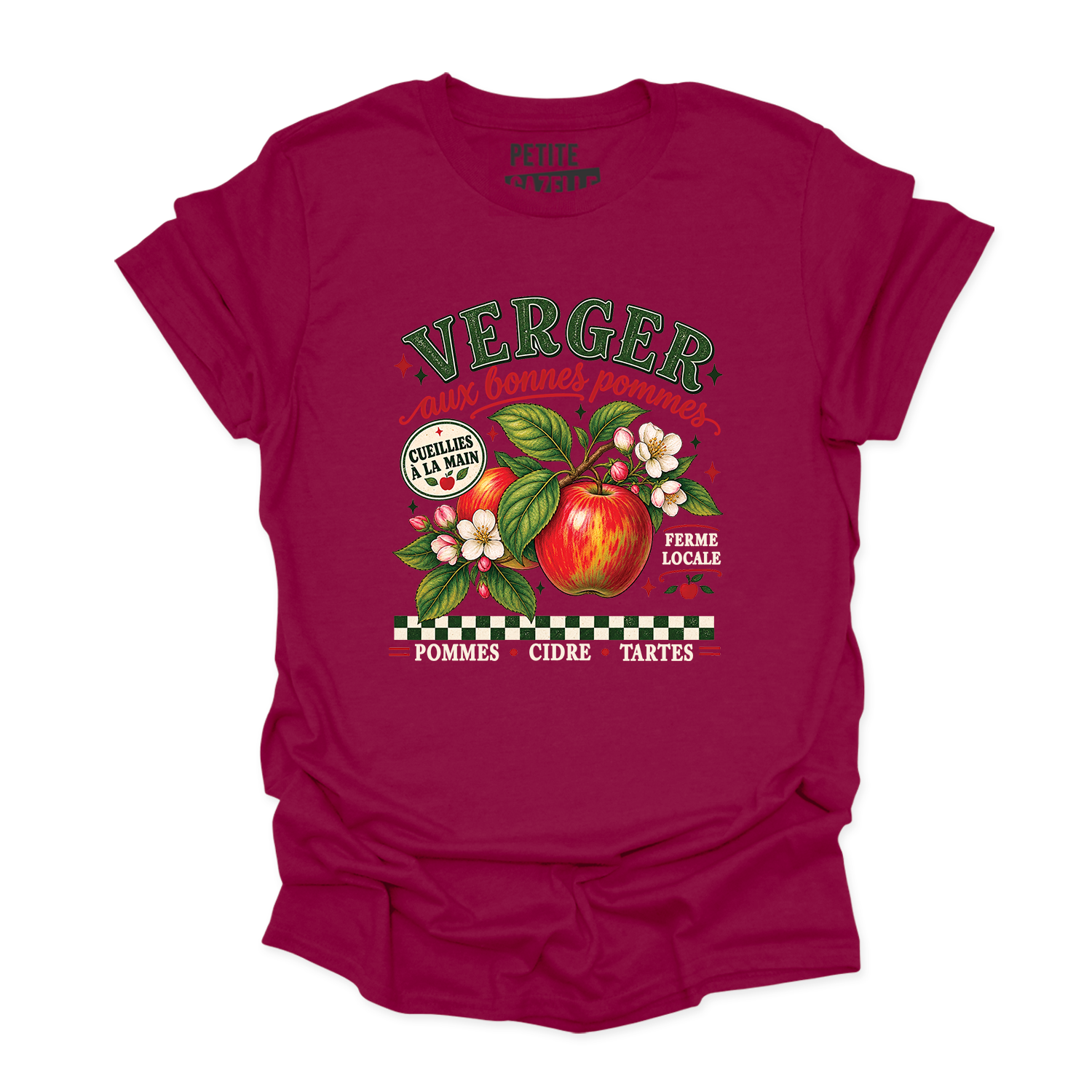 T-SHIRT COL ROND | Verger aux bonnes pommes