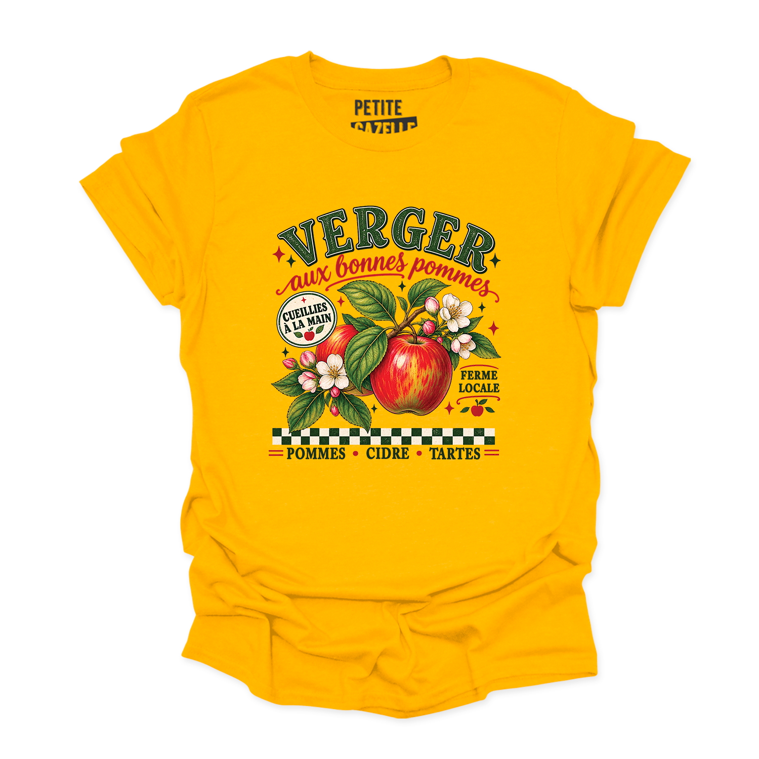 T-SHIRT COL ROND | Verger aux bonnes pommes