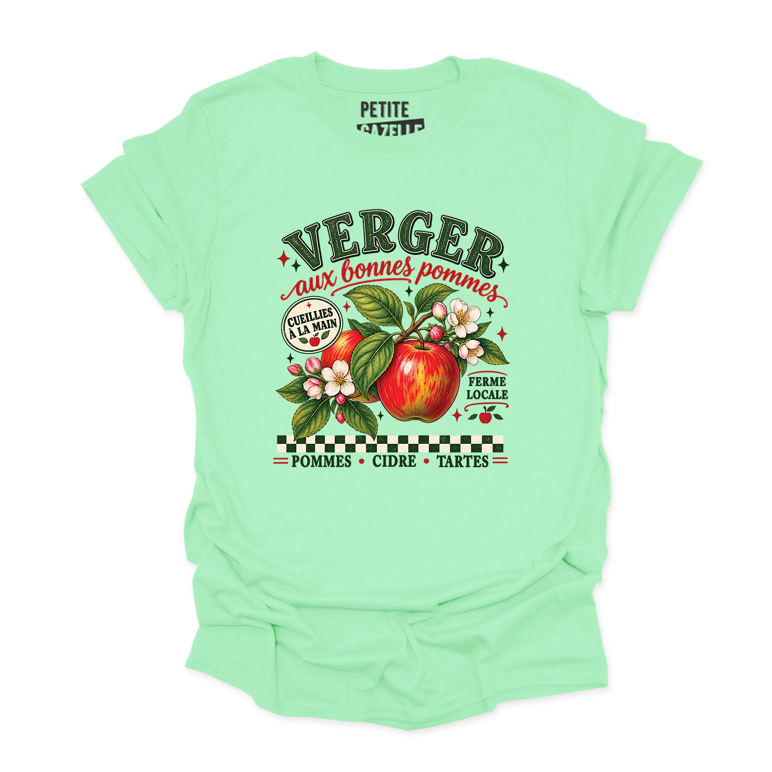T-SHIRT COL ROND | Verger aux bonnes pommes