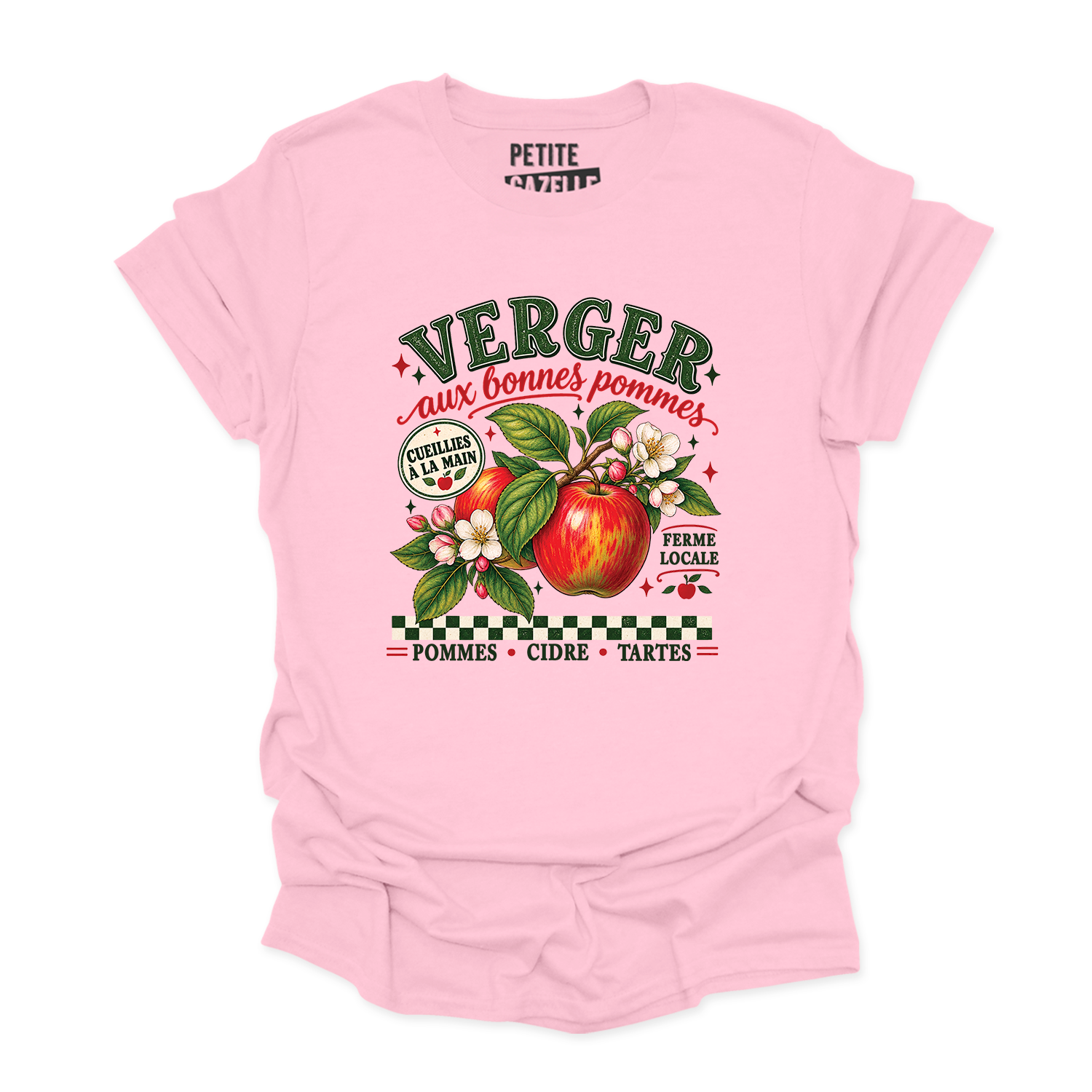 T-SHIRT COL ROND | Verger aux bonnes pommes