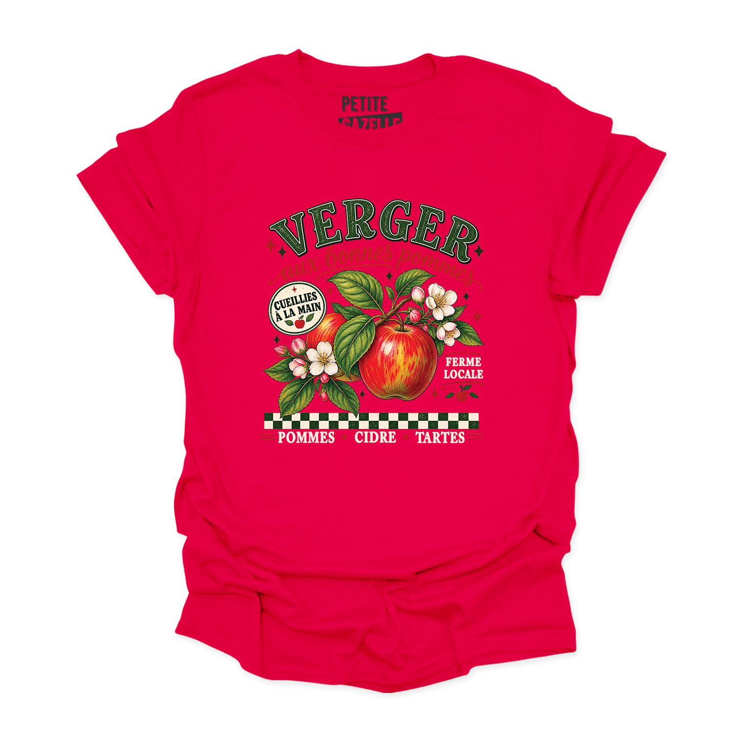T-SHIRT COL ROND | Verger aux bonnes pommes