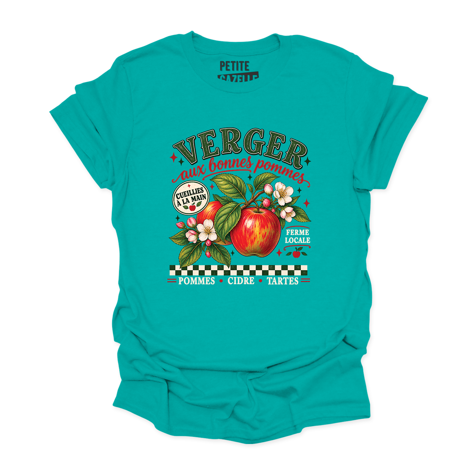 T-SHIRT COL ROND | Verger aux bonnes pommes